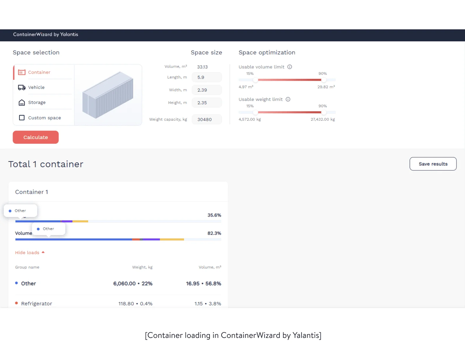 Containerwizrd container loading