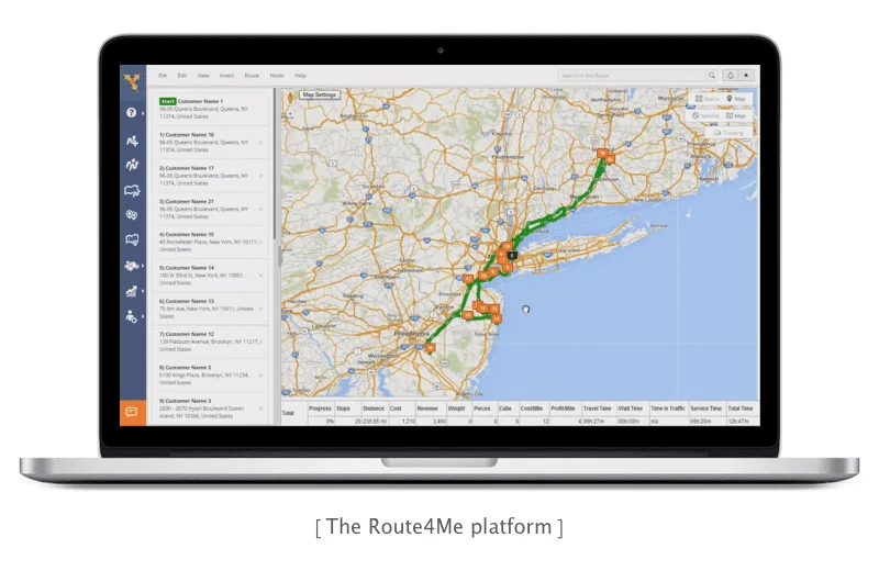 The Route4me platform