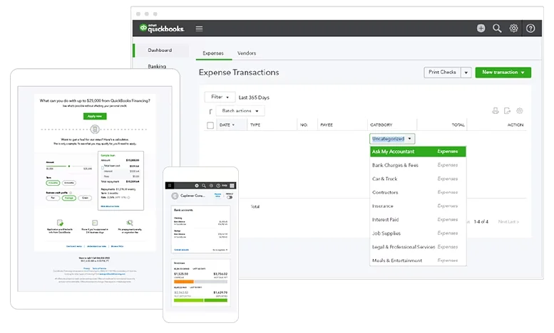 QuickBooks website