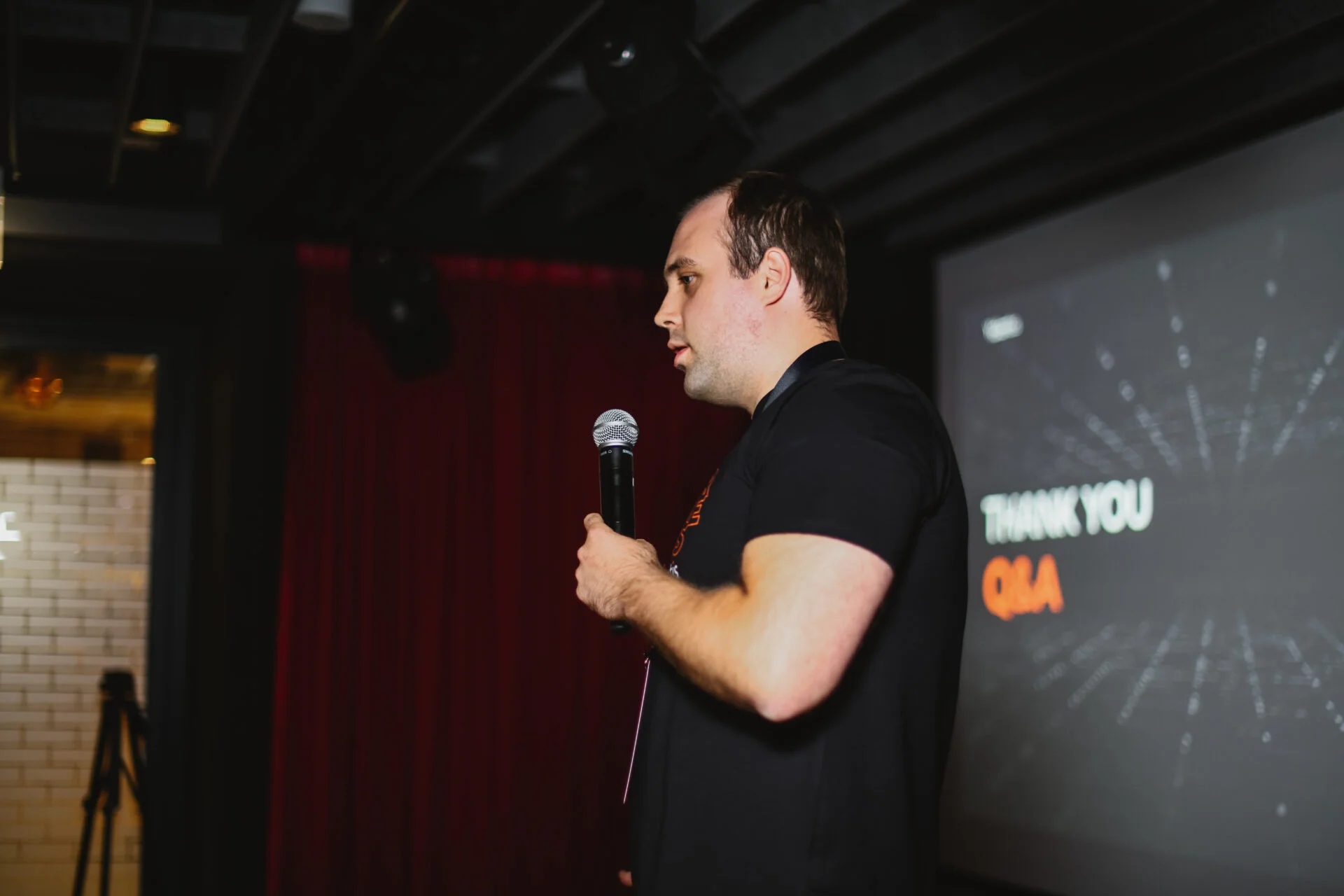 Denys Doronin as a speaker on AI/ML event