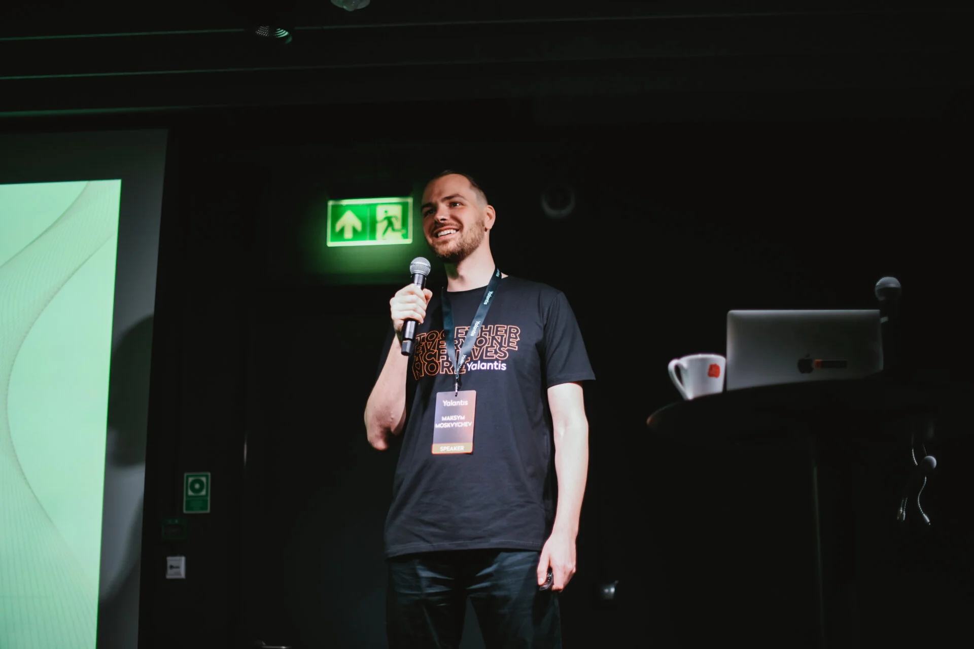 Maksym Moskvychev as a speaker on AI/ML event