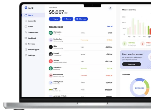 Baas for a wealth management platform