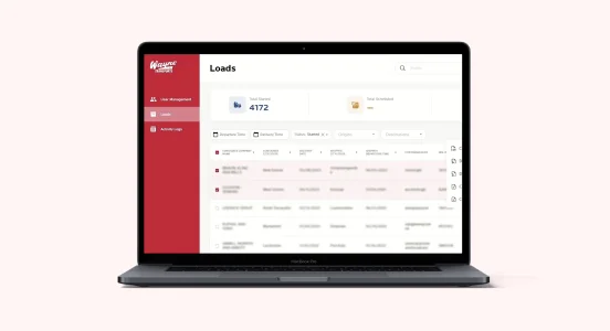 Logistics customer portal