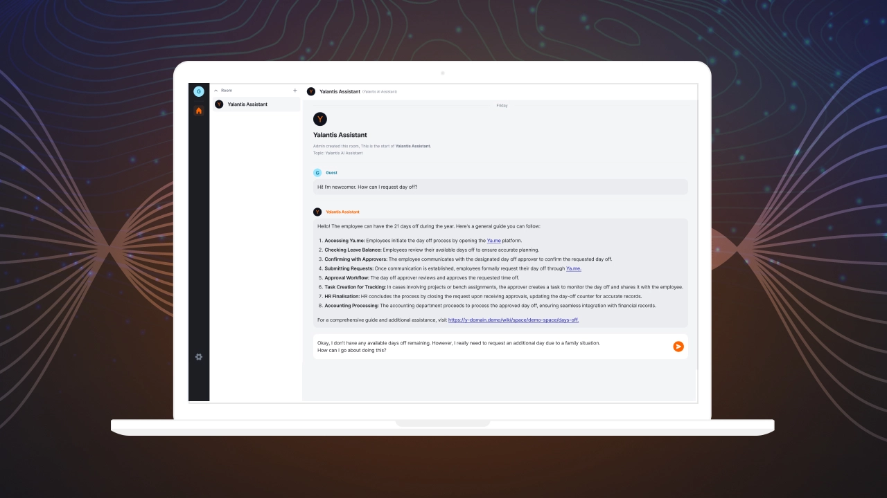An AI-powered virtual assistant