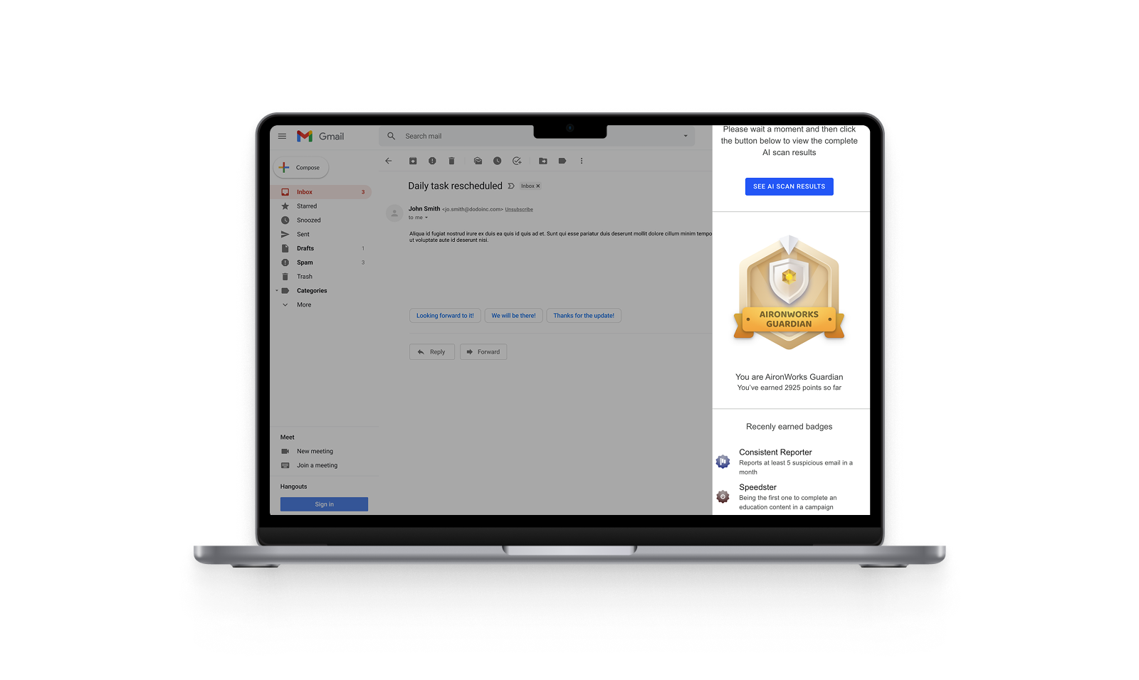Aironworks machine learning algorithm