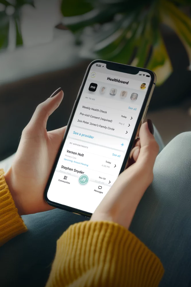 Client-facing app for a medical device manufacturer