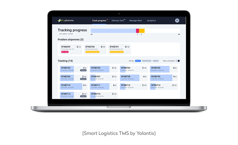 Smart Logistics TMS by Yalantis