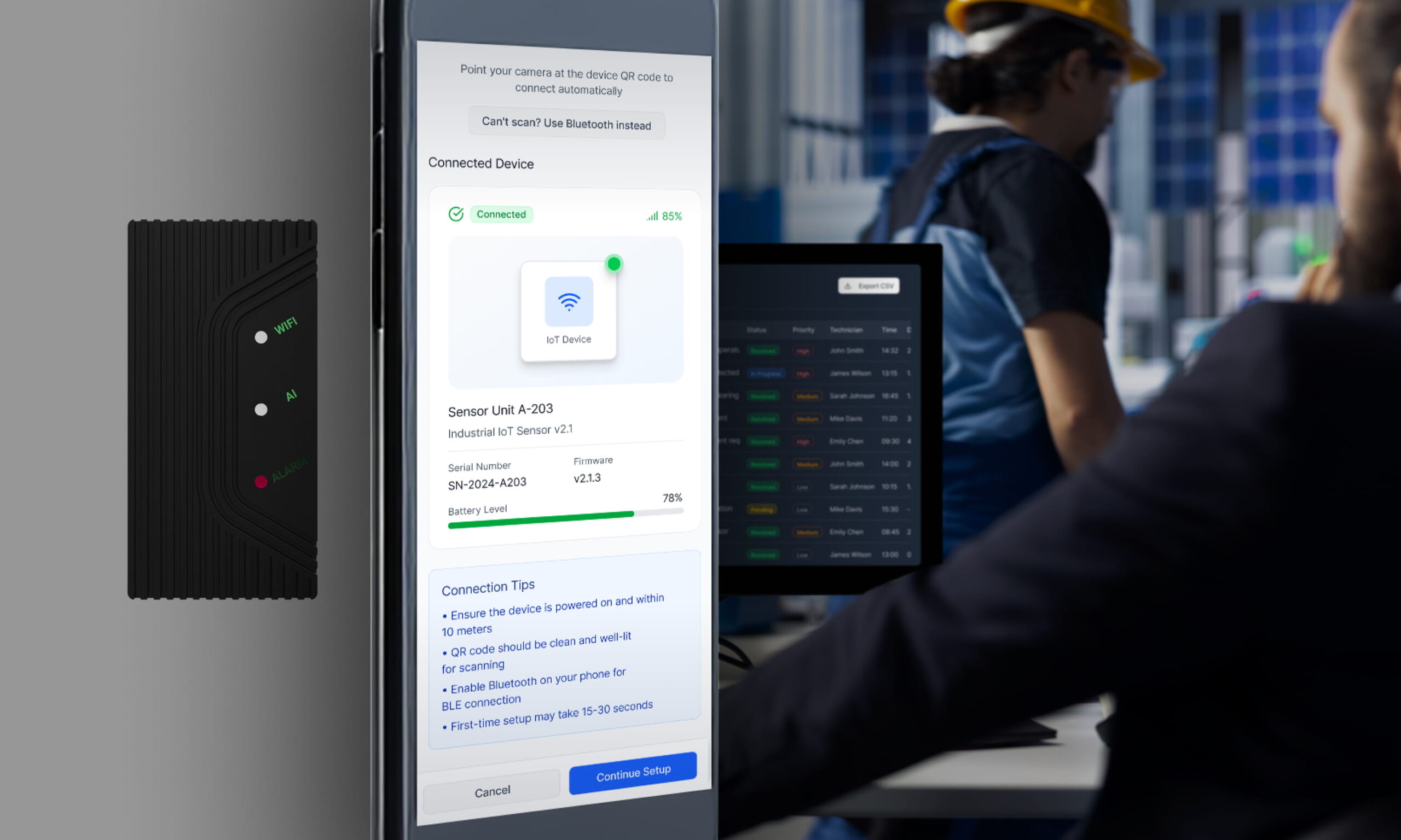 IoT remote management of large device networks